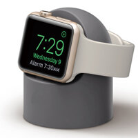 Giá Đỡ dành cho Dock Sạc Apple Watch Silicon Chống Đứt Gãy Dây Hàng Chính Hãng - Xám