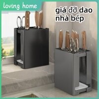 Giá đỡ dao, Giá đỡ dao bằng thép Carbon Bộ sắp xếp lưu trữ mặt bàn nhà bếp đa chức năng