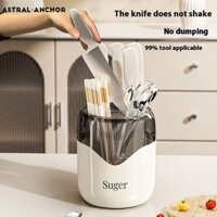 Giá đỡ dao xoay nhà bếp kèm đũa - Giá đựng đồ đa chức năng