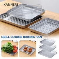 Giá đỡ dây KANNERT, Giá làm mát vuông Khay nướng bánh, Khay nướng thịt chống dính đa năng có thể tháo rời Dụng cụ nướng BBQ bằng thép không gỉ