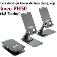 Giá đỡ để bàn dạng xếp mini cho điện thoại hoco PH50  Hàng chính hãng - Đen