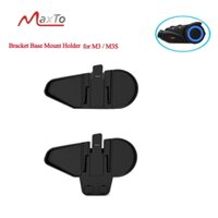 Giá Đỡ Đế Giá Đỡ Tai Nghe Kẹp Kẹp Cho MAXTO M2 M3 Xe Máy Bluetooth Mũ Bảo Hiểm Tai Nghe Liên Lạc