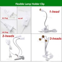 Giá đỡ đèn bàn linh hoạt E27 Ổ cắm đèn đế Cáp kẹp cổ ngỗng có công tắc bật tắt VN9B