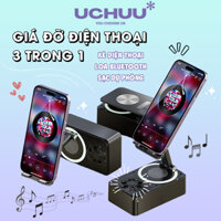 Giá Đỡ Điện Thoại 3 Trong 1 UCHUU Xoay 360 Gấp Gọn, Đa Năng Kê Điện Thoại Loa Bluetooth Sạc Dự Phòng