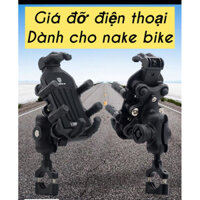 Giá đỡ điện thoại chính hãng Crown in chống rung tốt gắn nakebike tay ga xe điện
