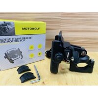 Giá đỡ điện thoại có sạc gắn chân kính hoặc ghi đông xe máy, xe đạp, moto