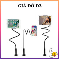 Giá Đỡ Điện Thoại D3 Máy Tính Bảng Mini Kẹp Đầu Giường Đa Năng Giúp Đỡ Mỏi Tay Khi Sử Dụng, Điều Chỉnh Vị Trí SIX STORE