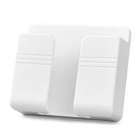 Giá đỡ điện thoại dán tường giữ điện thoại cố định khi sạc pin có thể đựng remote tivi/máy lạnh treo cáp sạc dễ dàng lắp đặt nhỏ gọn tiện lợi