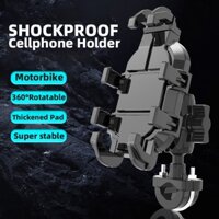Giá đỡ điện thoại di động có giảm xóc 360° Giá đỡ điện thoại xe máy xoay chống sốc 7 "Giá đỡ điện thoại di động chắc chắn cỡ lớn