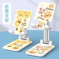 Giá đỡ điện thoại di động Giá đỡ Winnie the Pooh Điện thoại di động Chân đế hoạt hình dễ thương Winnie the Pooh Máy tính để bàn Đa năng Phát sóng trực tiếp Có thể thu vào Gấp người lười biếng Xem phim Công cụ tiện dụng 5.01