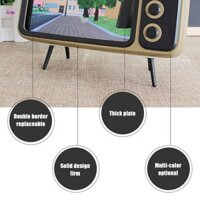 Giá đỡ điện thoại di động phong cách TV cổ điển có loa tương thích Bluetooth