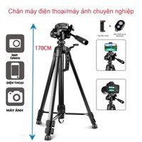Giá đỡ điện thoại di động Camera Tripod Chiều cao 140/170CM với kẹp điện thoại di động Bluetooth