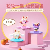 Giá Đỡ Điện Thoại Di Động MINISO MINISO Sanrio Cinnamon Năm Mới Để Bàn Đầu Giường Dễ Thương Cho Bé Gái Lười Biếng