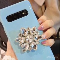 Giá đỡ điện thoại đính đá siêu sáng bóng INS Hàn Quốc, nhẫn DIY xoay đa chức năng, giá đỡ hoa tùy chỉnh