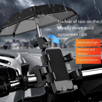 Giá Đỡ Điện Thoại Gắn Bàn Đạp Xe Đạp / Xe Máy Điện Chống Sốc Kèm Dù Nhỏ