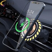 Giá Đỡ Điện Thoại Gắn Lỗ Thông Gió Xe Hơi 15W RGB Cho Iphone 14 13 12 Pro Max