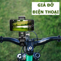 Giá Đỡ Điện Thoại Gắn Xe Đạp Kẹp Ghi Đông Tay Lái Xe Thể Thao Giá Đở Treo Điện Thoại Đt Cho Xe Máy Điện - Dành Cho Xe Đạp - CÓ ĐÈN LED