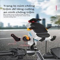 Giá Đỡ Điện Thoại Giảm Xóc Xe Máy Màu Cao Cấp/Giá Đỡ Điện Thoại Di Động Sạc Nhanh Không Dây 15W