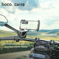 Giá đỡ điện thoại Hoco Ca119 gắn chân gương xe máy