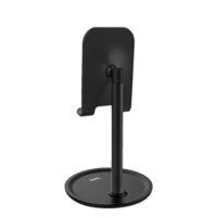 Giá Đỡ Điện Thoại Hợp Kim Nhôm Để Bàn Hoco PH15  Tặng Kèm Dây Bọc Cáp Sạc, Bọc Dây  Tai Nghe - Hàng CHính Hãng - Đen