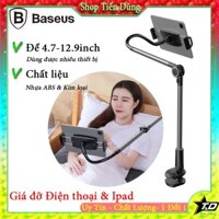 Giá đỡ điện thoại ipad chân kẹp hay bộ đế giữ chân kẹp ipad điện thoại tablet từ 4,7 - 12,9 inch thương hiệu hãng baseus