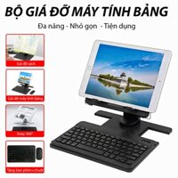 "Giá Đỡ Điện Thoại iPad Để Bàn Thiết Kế Chắc Chắn, Điều Chỉnh Đa Năng xoay 360 độ tặng kèm bàn phím và chuột - K2100