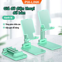Giá đỡ điện thoại, máy tính bảng để bàn có thể gập gọn, giá kệ điện thoại  Pixlink G201 - Hàng chính hãng  Hàng Nhập Khẩu - Màu Xanh