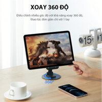 Giá đỡ điện thoại, máy tính bảng nhựa ABS RT-US09 Black (101x88x25mm)