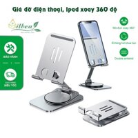 Giá Đỡ Điện Thoại Máy Tính Bảng Chân Xoay 360 độ Chống Trượt Kim Loại Siêu Mỏng Có Thể Gập Lại