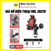 Giá Đỡ Điện Thoại Motowolf MDL 2827D Màu Đỏ Mới Nhất Gắn Mái Che, Camera Gopro [BH 3 Tháng] - Biker Sài Gòn