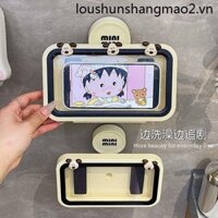Giá đỡ điện thoại phòng tắm Vỏ điện thoại di động chống nước Tắm phim truyền hình tiện dụng Giá đỡ dụng cụ vệ sinh Cốc hút treo tường