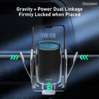 Giá đỡ điện thoại tích hợp sạc nhanh không dây dùng cho xe hơi Baseus Milky Way Electric Bracket Wireless Charger 15W