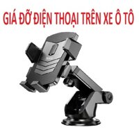 Giá đỡ điện thoại trên ô tô cho táp lô và kính chắn gió, dành cho điện thoại di động 4,5-7 inch