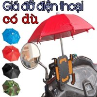 giá đỡ điện thoại trên xe máy tặng kèm dù siêu chắc