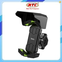 Giá đỡ điện thoại trên Xe máy, Xe đạp Hoco HK68 Có mái che nắng mưa (Đen) - Nhất Tín Computer