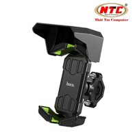 Giá đỡ điện thoại trên Xe máy, Xe đạp Hoco HK68 Có mái che nắng mưa (Đen) - Hãng phân phối