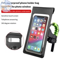 Giá đỡ điện thoại xe đạp Metertryy Giá đỡ điện thoại Túi chống nước Túi đựng điện thoại xe đạp TPU Màn hình cảm ứng có nắp mưa Tay lái xe máy Giá đỡ gắn VN
