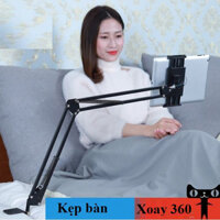 Giá đỡ điện thoại,ipad kẹp đầu giường, cạnh bàn đa năng xoay 360 độ điều chỉnh mọi góc độ