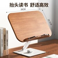 Giá Đỡ Đọc Sách Bằng Gỗ Trơn Có Thể Nâng Và Thu Gọn Cho Học Sinh