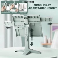 Giá đỡ đọc sách GOTHPHY, Giá sách đọc sách có thể điều chỉnh đa chức năng, Kệ tài liệu nâng hạ cánh màu trơn
