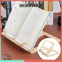 Giá đỡ đọc sách HOBBYHUB, Giá đỡ máy tính xách tay có thể điều chỉnh bằng gỗ, Giá đỡ để bàn gấp chống trượt di động Trường học