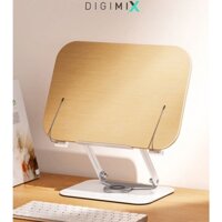 Giá đỡ dọc sách kiêm kệ để ipad laptop đa năng Digimix chân đế 360 độ tiện lợi, điều chỉnh độ cao R17, R16.