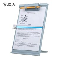 Giá đỡ đọc sách WUZIA, A4 có kẹp có thể điều chỉnh Giá đỡ tài liệu để bàn, Giá đỡ đọc sách gấp bằng nhựa di động cho văn phòng / trường học / gia đình