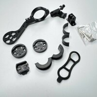 Giá đỡ đồng hồ / đèn nhôm đai tròn -  giá cài đèn xe đạp