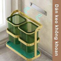 Giá Đỡ Đũa/Muỗng Đa Năng Cho Nhà Bếp Thiết Kế Treo Tường Hoặc Để Bàn Dày Dặn Thoát Nước Nhanh Chóng