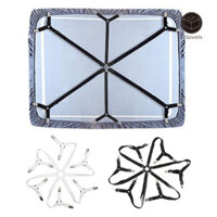 Giá đỡ ga trải giường Relaxorox với 12 kẹp Tấm ga trải giường chống trượt Dây đeo cố định bằng thép không gỉ 6 Dây dài có thể điều chỉnh Vỏ nệm đàn hồi Vỏ đệm ghế Sofa