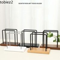Giá đỡ giấy khăn ăn TOBIEMI, Giá đựng khăn giấy đứng đế bằng gỗ, Giá đựng khăn giấy chống trượt dọc tiết kiệm không gian chắc chắn Nhà hàng