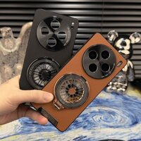 Giá đỡ giro giảm căng thẳng tương thích với ốp điện thoại Vivo X100 Pro, ốp da nghệ thuật đa chức năng chống sốc X90 Starlight