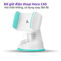 Giá Đỡ Hoco CA5 Kẹp Điện Thoại Di Động Trên Xe Hơi Xoay 360 Độ Đế Hít Chân Không Cực Kì Chắc Chắn