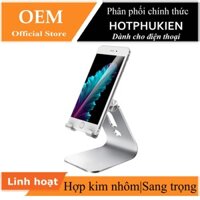 Giá đỡ holder cho điện thoại smatphone hợp kim nhôm One Hot nguyên khối - Hàng nhâp khẩu